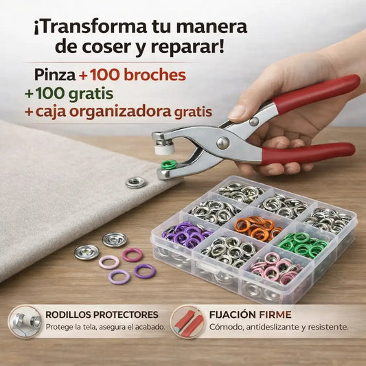Kit De Broches + Pinza Profesional